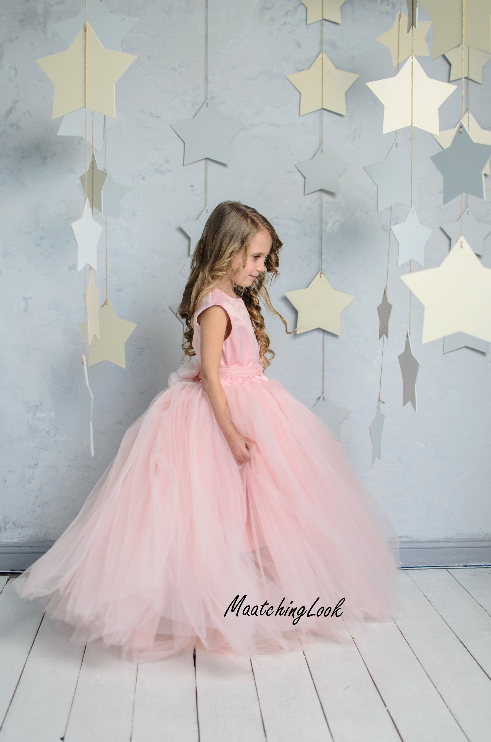 Flower Girl Dress Blush Pink,Princess ...